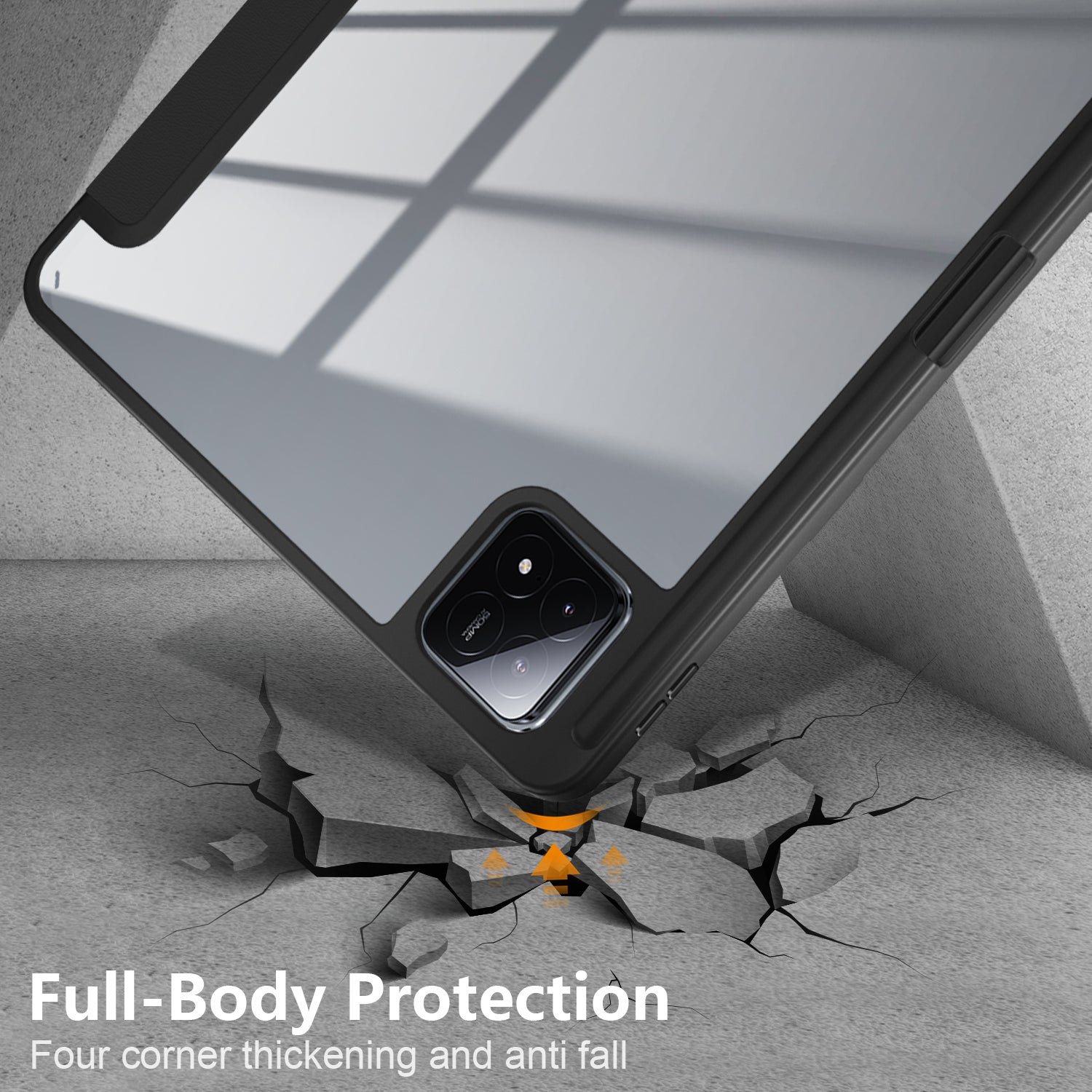 For Xiaomi Pad 6S Pro 12.4 Case Tri-fold Stand PU Leather Tablet Cover with Pen Slot For Xiaomi Pad 6S Pro 12.4 Case Tri-fold Stand PU Leather Tablet Cover with Pen Slot